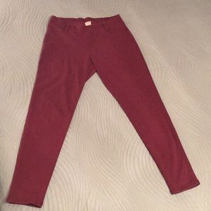 Faded Glory Burgundy Jeggings